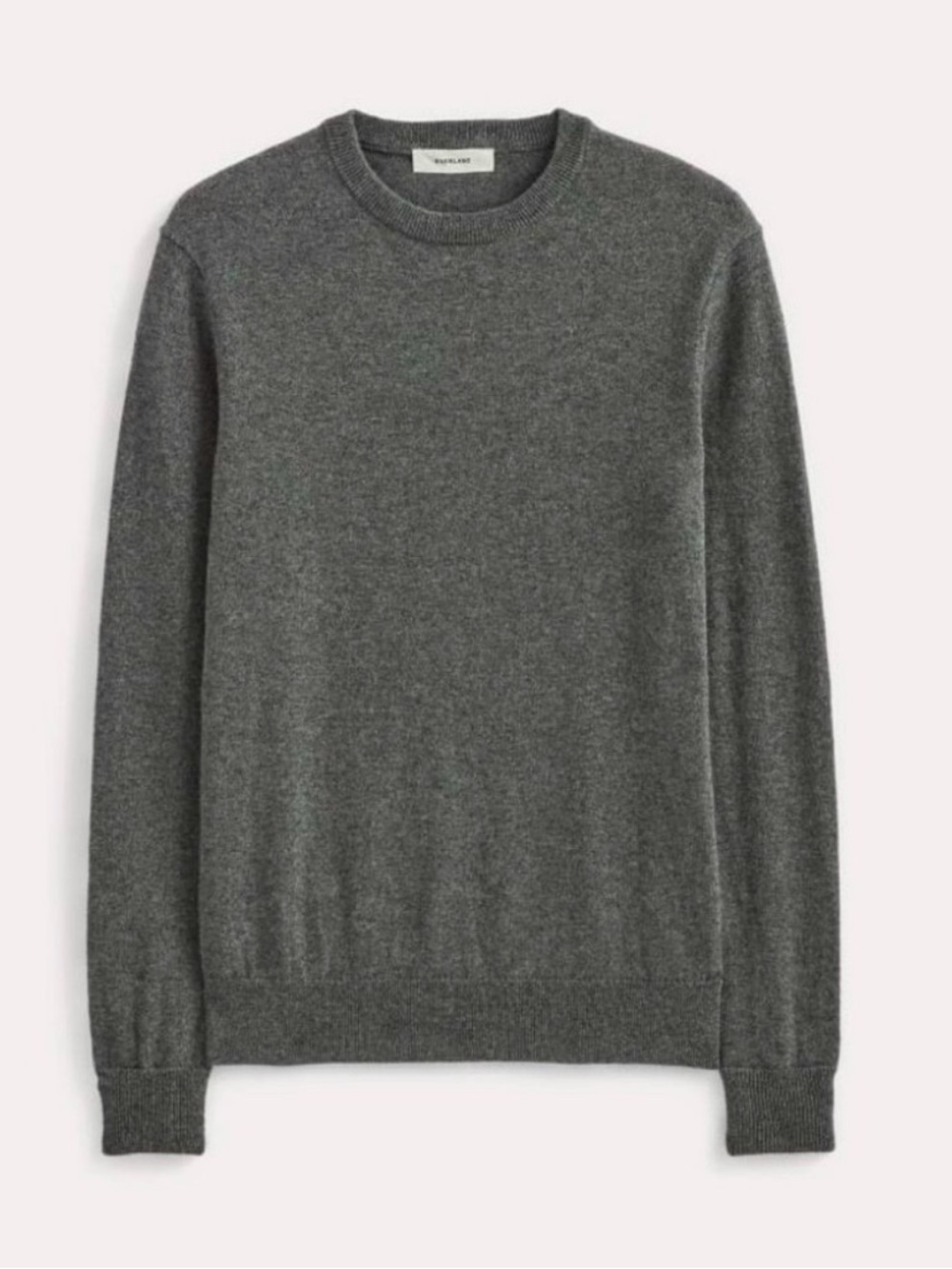 Everlane Grey Cashmere Crew Knit Sweater Size Medium